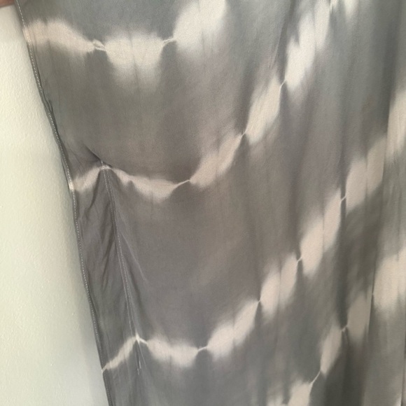 Charming Charlie Gray Boho Tie Dye Tunic Open Front Cardigan OS Festival Hippie - Picture 8 of 13